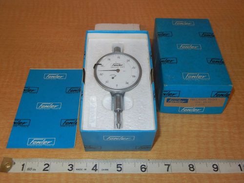 Fowler Dial Indicator 1.0 T/R .001 Grads Dial Gauge p-2410 with box clean