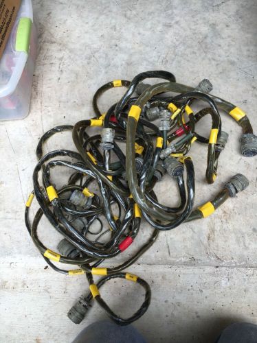 Lot Of Amphenol Plugs W Cord . Salvage Nos Test Equipment