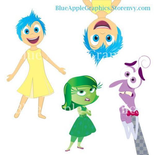 Colorful Characters Clipart Pack - Hand drawn - PNG (Vector) images