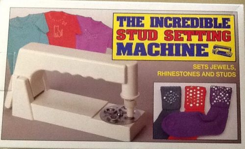 New The Incredible Stud Setting Machine.  Sets Jewels, Rhinestones, And Studs,