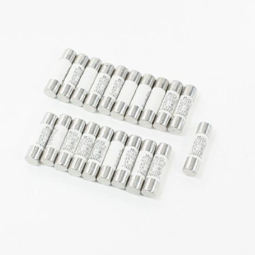 Amico 20 Pcs 500V 2A 10 x 38mm Quick Fast Blow Ceramic Fuses Link RT14 RT18 RO15