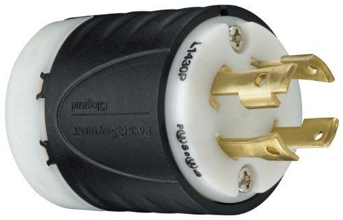 Pass &amp; seymour l1430pccv3 industrial specification grade turn lock plug, four for sale