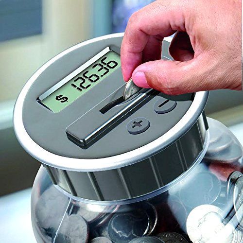 Digital Energy  Counting Coin Bank Savings Jar Electronic US Coins Counter New
