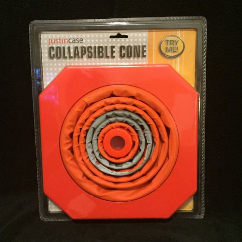 Justin case collapsible traffic safety cone brand new for sale