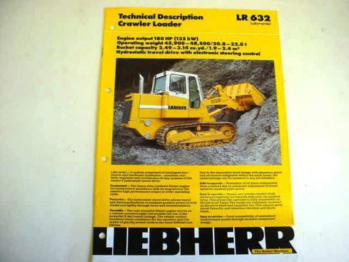 Liebherr LR 632 Crawler Loader Color Brochure