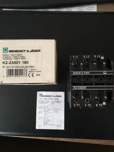 benedikt &amp; Jager k2-23A01 180  relay Contact WASCOMAt Alliance Speed queen