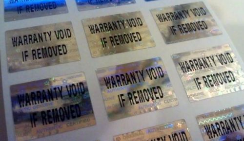 500 SQUARE HOLOGRAM WARRANTY VOID SECURITY STICKERS LABELS SEALS