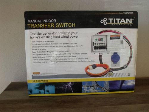 General 30-amp 7500-watt 6-Circuit Manual Indoor Generator Transfer Switch Titan