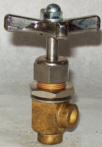Deltrol 1/8&#034; 3000 psi brass angle needle valve s102b3p for sale
