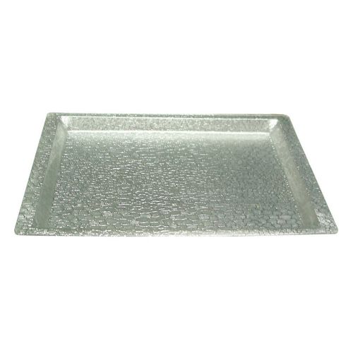 Winco ast-1s, full-size silver textured acrylic display tray for sale