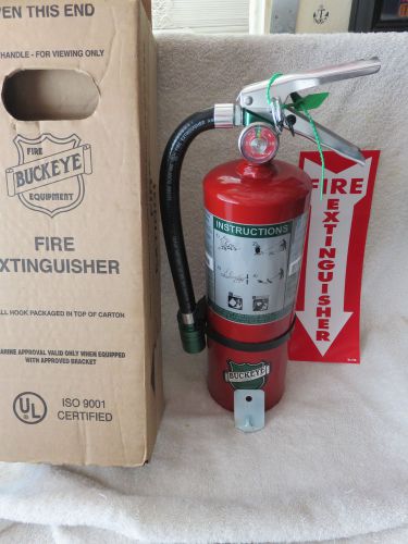 New certified 2015 &#034;buckeye&#034; 5lb. halotron fire extinguisher with hose for sale