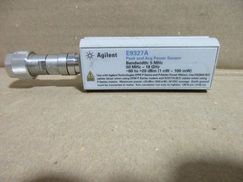 Agilent E9327A Peak and Avg Power Sensor 50Mhz-18Ghz, 5Mhz BW,60 to +20dbm PARTS