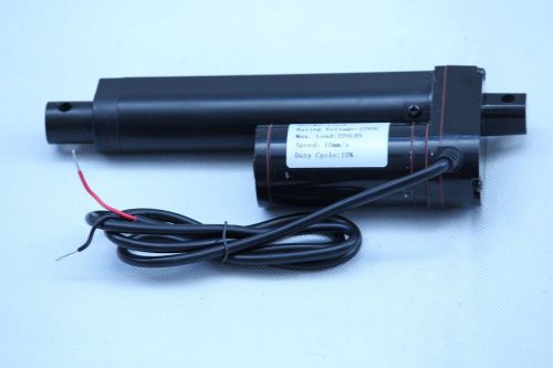 Linear Actuator 2 &#034;Linear Actuator Stroke 225lb Max Lift Output 12-V DC Black