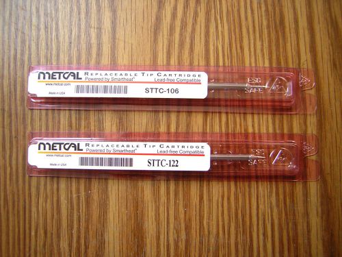 2PCS -  Metcal Soldering Tips  STTC-106  &amp; STTC- 122 - NEW !!! Free ship