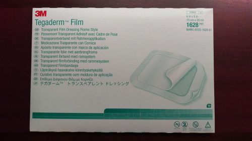 3m tegaderm film dressing transparent frame style 6&#034;x8&#034; #1628 new in box for sale