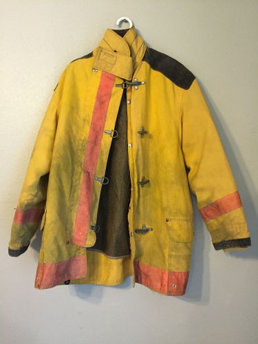 Vintage 1990&#039;s Firefighter Suite, Globe, Janesville, Coat &amp; Pants, Thick &amp; Heavy