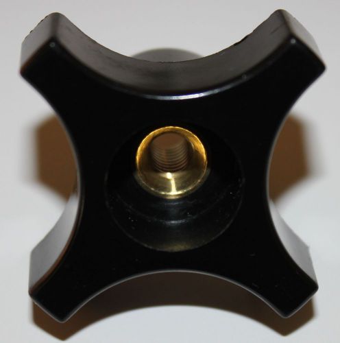 DimcoGray 4 Point Knob 1/4-20 with Female Brass Insert PN 2-284-312