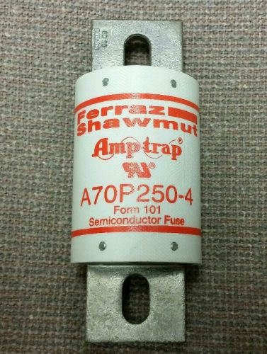 Ferraz Shawmut A70P250-4 Amp-Trap Fuse 250A 700VAC/650VDC (New). set of 5 fuses