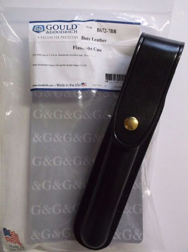 Gould &amp; Goodrich Duty Leather Flashlight Case B672-7BR Stremlight Stinger LED