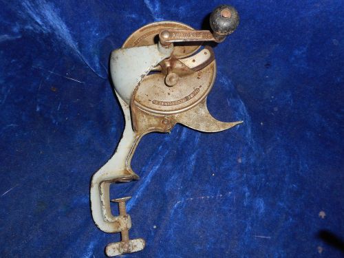 ANTIQUE, 1918, EAGLE ENGINEERING CO. SPRINGFIELD OHIO, HAND CRANK MEAT SLICER