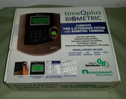 TimeQplus Biometric Time Clock