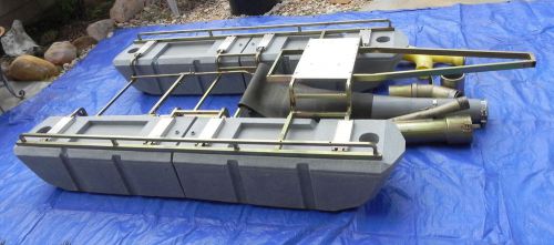 Gold dredge components keene 5&#034;  frame, marlex floats , swivel nozzle, power jet for sale