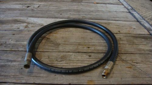 PARKER NO SKIVE 301-8WP HYDRAULIC HOSE 92&#034; LONG FROM TIP TO TIP