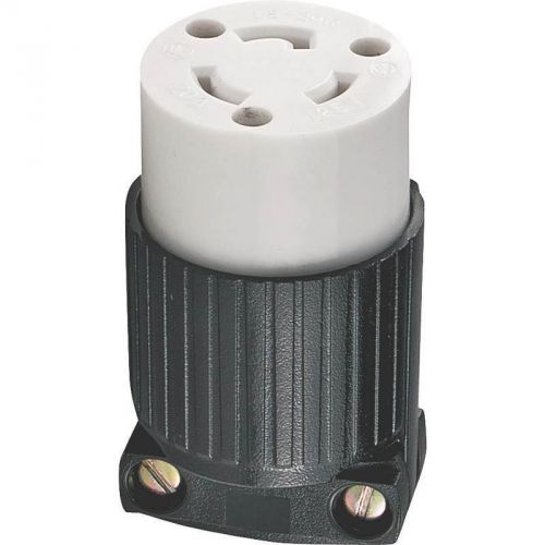 Grounded locking polarized electrical connector, 125 vac cooper wiring l520c for sale
