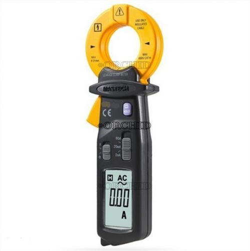 High Sensitivity Digital AC Leakage Clamp Meter Tester 2mA/20mA/60A Range