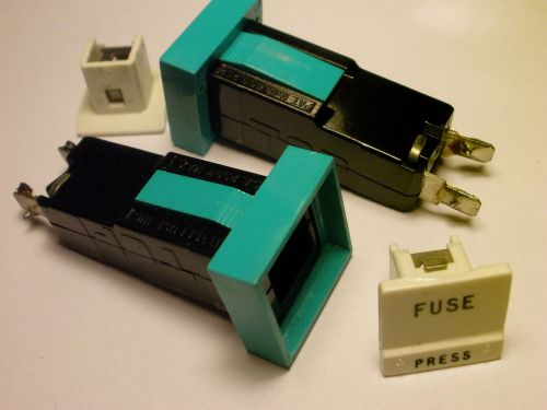 ( 4 pc. ) littelfuse 348 series square fuse holder for 3ag, agc, mdl, abc, used for sale