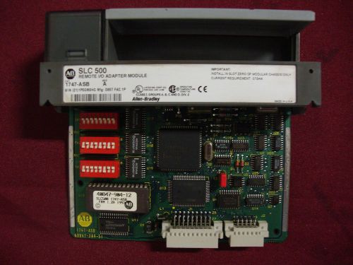 1747-asb slc 500 allen bradley ser. a remote i/o adapter module for sale