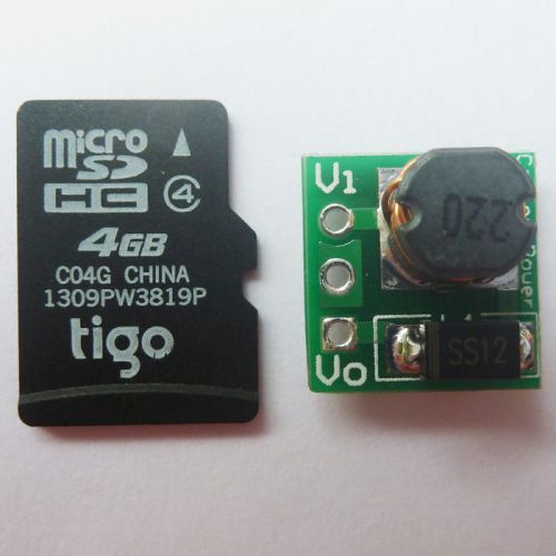Micro pcb surface mounted dc to dc booster module 0.8 - 5v to 5v converter up for sale
