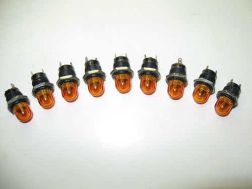 9pc vintage dialight series 162 panel mount indicator lights steampunk for sale