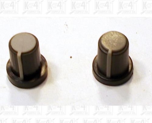 Black and Gray Mixing Console Round Knobs For D Shaft Set Of 2