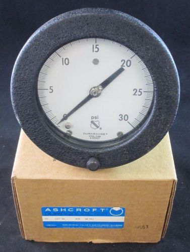 Ashcroft duragauge 45 1377 bs 02b 30 psi gauge 4.5&#034; range 0-3 for sale