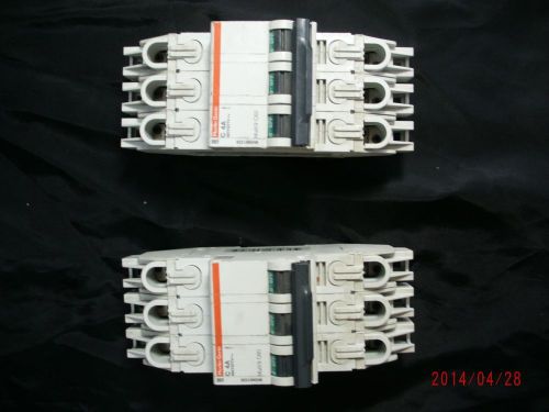 Lot of 2 Schneider Electric Multi 9 C60 C4A 480y/277v  Electric Circuit Breakers