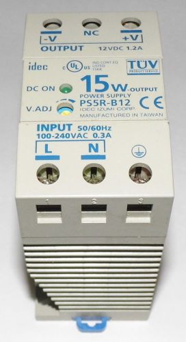 Idec Power Supply 12VDC 15W P/N PS5R-B12