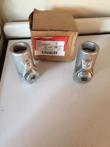2 NEW CROUSE-HINDS CONDUIT 1&#034; EXPLOSION PROOF FITTING  EYS-31 EYS31
