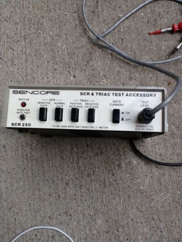 Sencore scr &amp; triac test accessory scr 250. includes test leads for sale