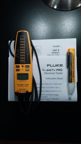 Fluke fluke-t+pro voltage tester, 600vac, 600vdc + 1ac-a voltalert tester for sale