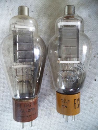 (2) used rca and ge 809 transmitting triode tube  n/r for sale