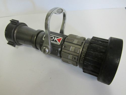 Pok turbokador fire hose nozzle - 2.5&#034; nst inlet 100 to 250 gpm 100 psi 018503 for sale