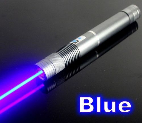 1w Military High Power 450nm Blue Beam Light Laser Pointer Pen Battery + Charger