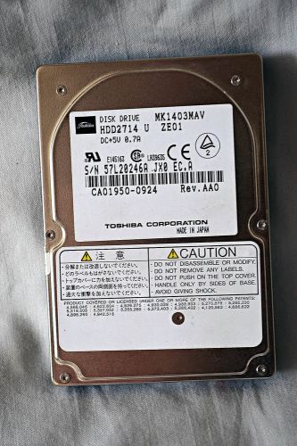 Toshiba MK1403MAV 1443MB 4.2K 2.5&#034; IDE HDD HDD2714 U ZE01