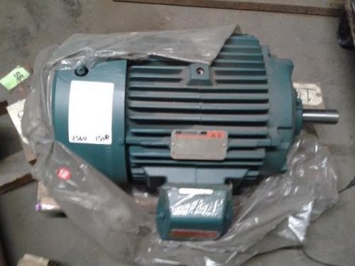 New reliance electric 15 hp 460 volt 256u frame 3525 rpm ac motor for sale