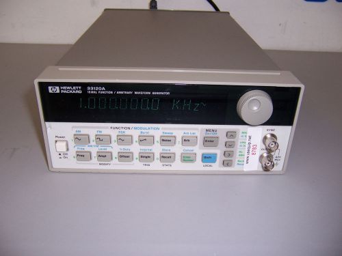 8783 HP 33120A 15MHZ FUNCTION / ARBITRARY WAVEFORM GENERATOR