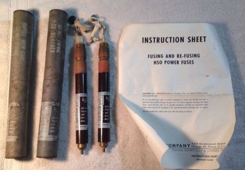2 vintage unused ssm refill units fusing &amp; re-fusing hso power fuses for sale