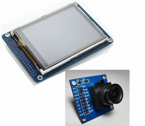 3.2&#034; TFT LCD disp touch panel PCB adapter + CMOS Camera Module OV7670 SCCB 3.6?m