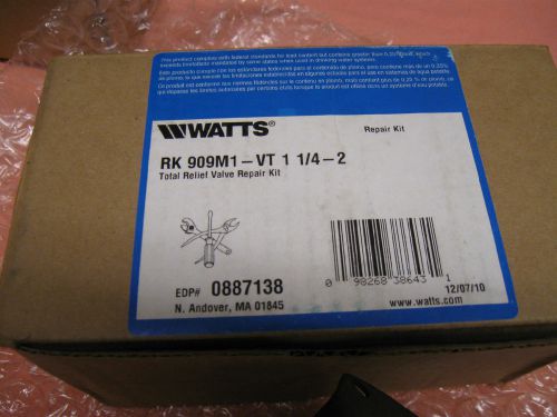 NEW WATTS RK 909M1-VT 1-1/4 - 2, EDP# 0887138, Total relief valve repair kit