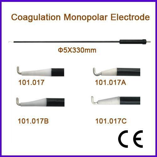 Coagulation Monopolar Electrode 5X330mm L Hook Type Laparoscopic Laparoscopy End